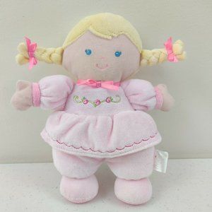 Prestige Baby Soft Plush Doll 8" Blonde Blue Eyes Pink